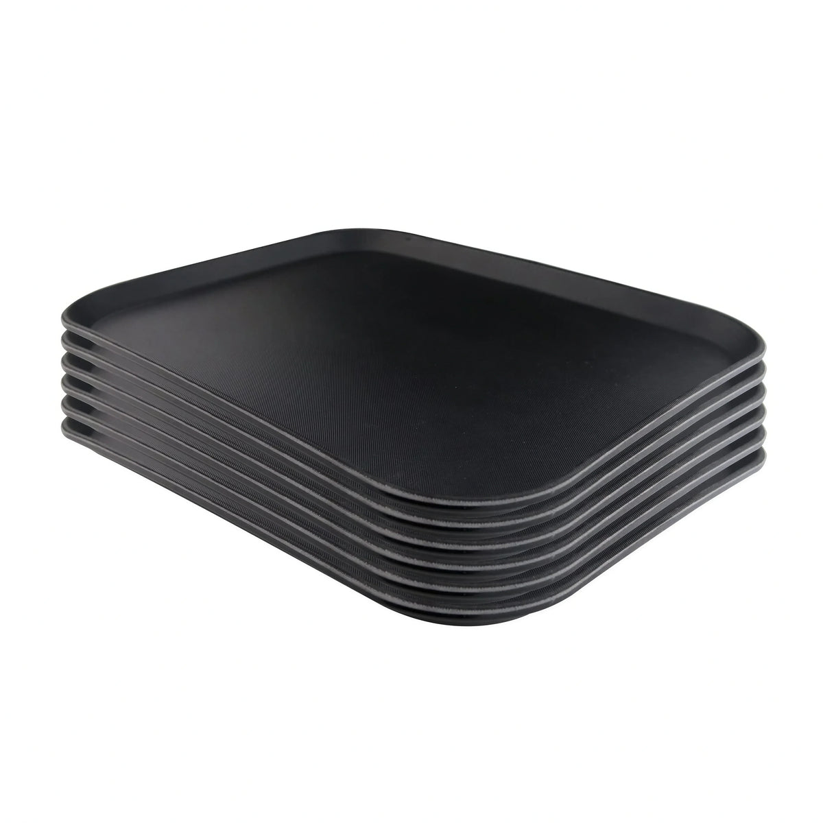 Fiberglass Serving Tray, Black, 14 x 10 in